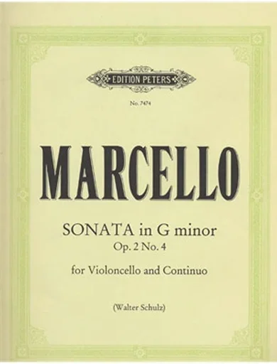 Marcello, B.: Sonata Op.2 No.4 in g minor (cello & piano)