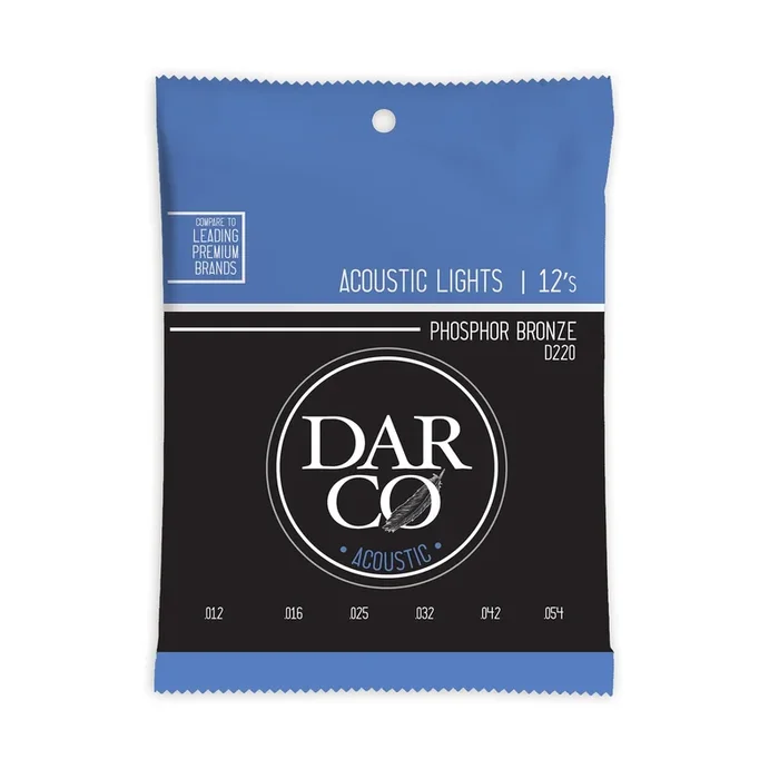 Martin D220 Darco Acoustic 92/8 Phosphor Bronze Lights 12-54