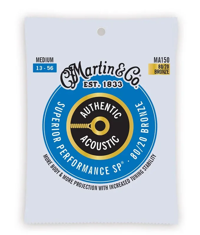 Martin MA150 13-56 Medium 80/20 Bronze Acoustic Guitar Strings