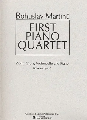 Martinu, B.: First Piano Quartet (violin, viola, cello, piano, score and parts)