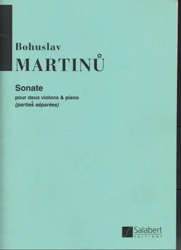 Martinu, Bohuslav: Sonata for Two Violins & Piano