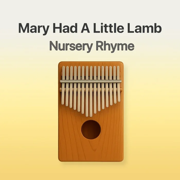 Mary Had A Little Lamb – 17 Note Kalimba tab