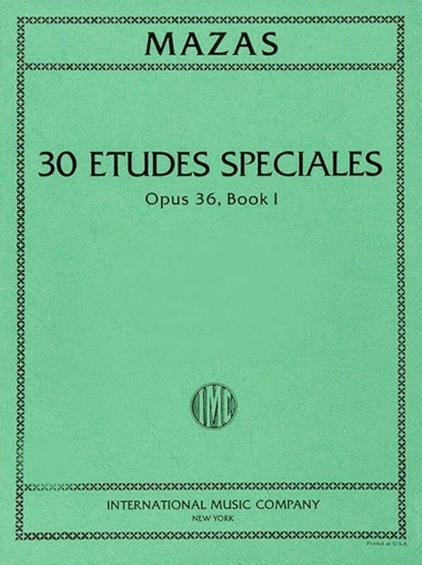 Mazas, Etudes Speciales Op. 36 No. 1 for Violin (IMC)