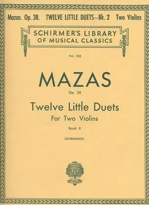 Mazas, F. (Schradieck): Twelve Little Duets Op.38 Bk.2 (2 violins)