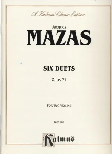 Mazas, Jacques: Six Duets Op.71 for Two Violins