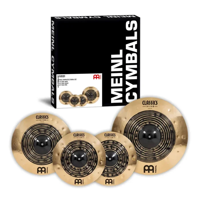 Meinl Classics Custom Dual Set – 14″ Hi-Hats, 16″ Crash, 20″ Ride