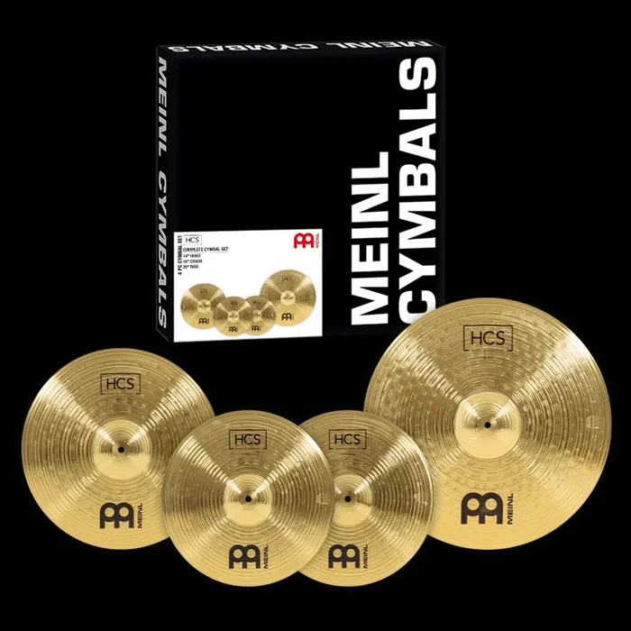 Meinl Cymbals HCS Basic Set – 14/16/20-inch – with Free 10-inch Splash