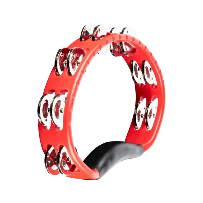 Meinl Headliner Series HTMT1R Hand Held Double Row Tambourine – Red