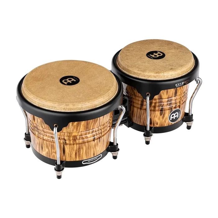 Meinl Marathon Designer Series Bongo, 6 3/4″ & 8″ Leopard Burl