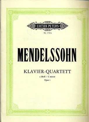 Mendelssohn, F.: Piano Quartet in C minor, Op.1 (violin, viola, cello, piano)