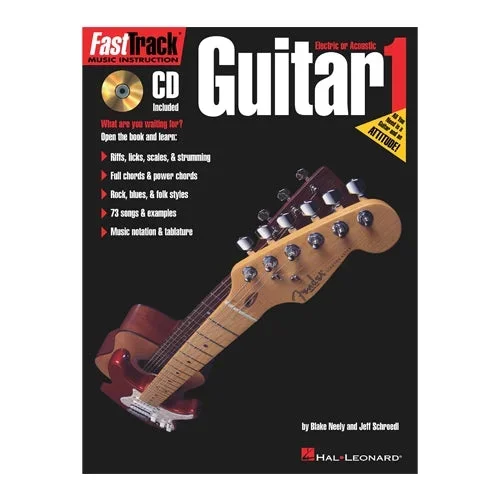 Método de Guitarra Eléctrica o Acústica FastTrack Libro 1