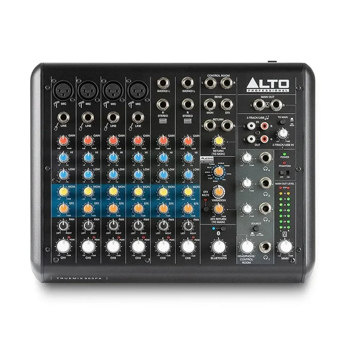 Mezclador Analógico de 8 Canales Alto Professional TrueMix 800FX con Multi-FX