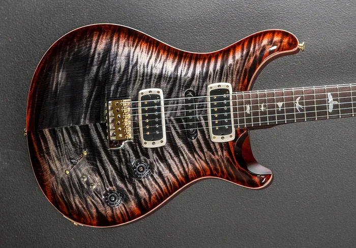 Modern Eagle V Wood Library Limited – Charcoal Cherry Burst w/Brazilian