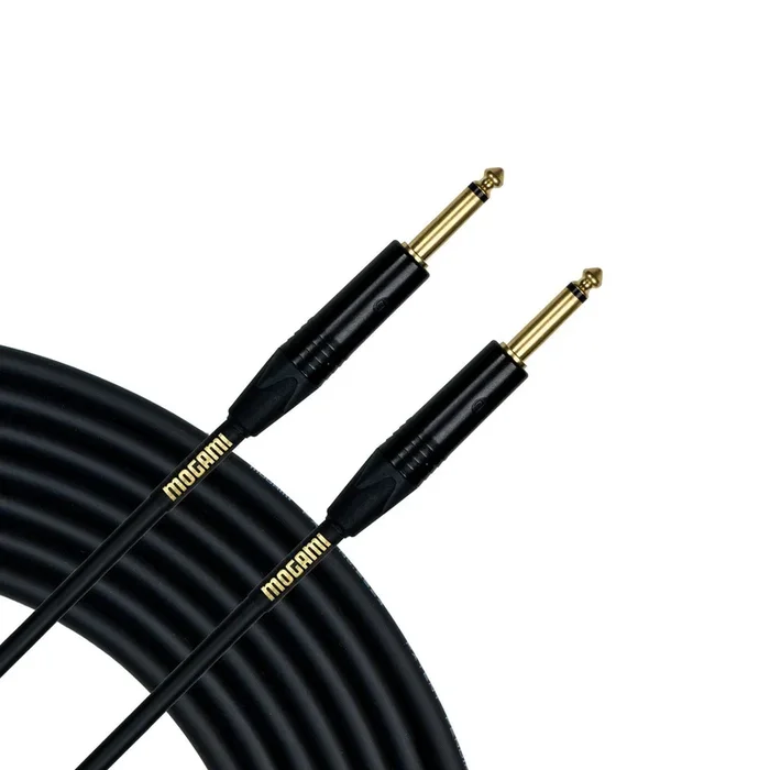 Mogami Gold Instrument 25′ 1/4″ Male to 1/4″ Male Straight End Cable