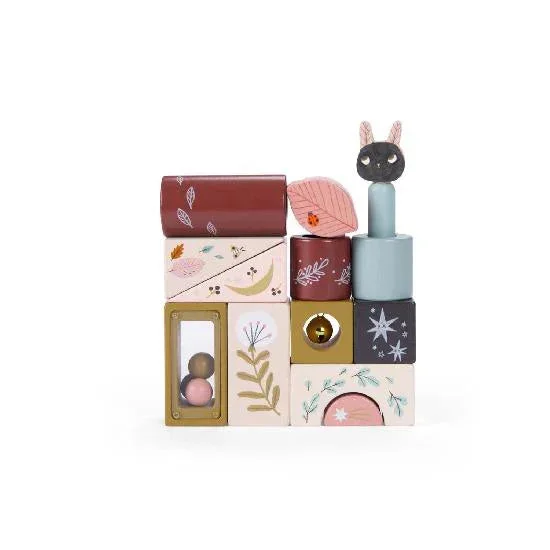 Moulin Roty Apres la Pluie – stack-up activity cubes