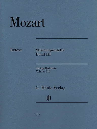 Mozart, W.A. (Herttrich/Seiffert, ed.): String Quintets, Vol. 3, urtext (2 violins, viola, and cello)