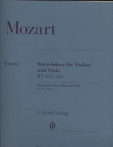 Mozart, W.A.: String Duos K. 423-424 urtext (score)