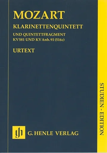 Mozart, W.A. (Wiese, ed): Clarinet Quintet K.581, urtext (score)