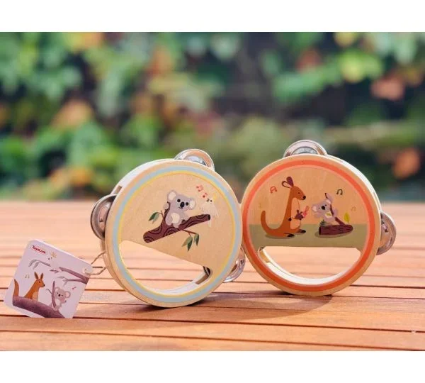 Music – Wooden Tambourine set of 2