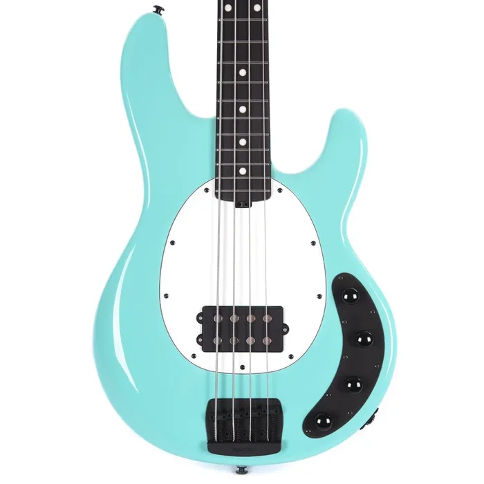 Music Man StingRay 4 Special H Cruz Teal Ebony Fingerboard w/White Pickguard