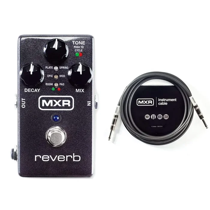 MXR M300 Digital Reverb Bundle W/MXR 10ft Instrument Cable