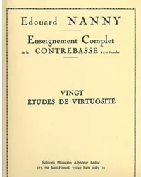 Nanny, Edouard: 20 Virtuoso Etudes (bass)