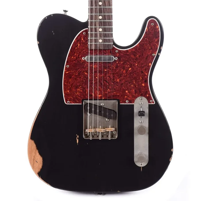 Nash T-63 Black Medium Relic w/4-Ply Tortoise Pickguard & Lollar Pickups
