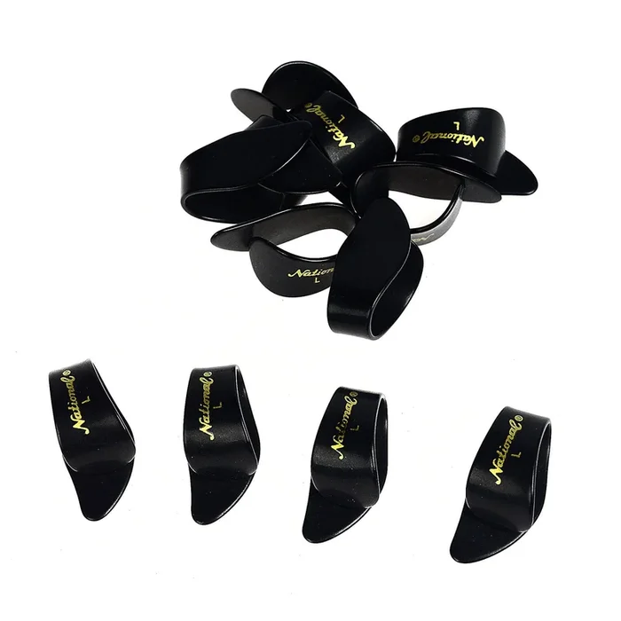 National Picks Thumb Pick Black Large 12 Pack