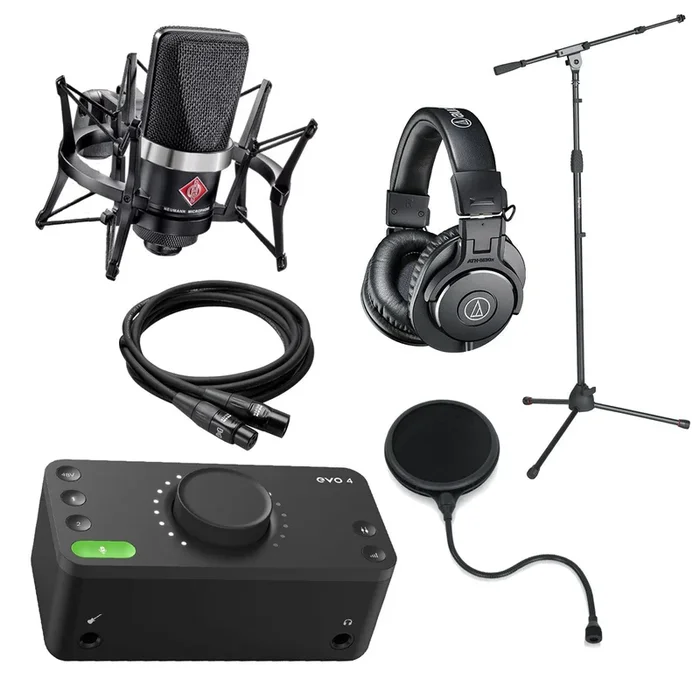 Neumann TLM 102 BK Studio Set with EA 4 Shockmount – Black STUDIO ESSENTIALS BUNDLE