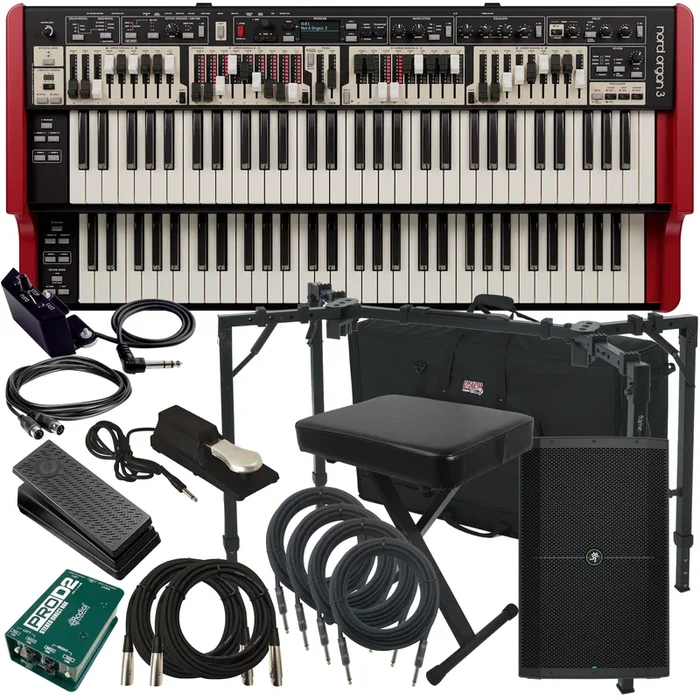 Nord Organ 3 Dual Manual Organ COMPLETE STAGE BUNDLE