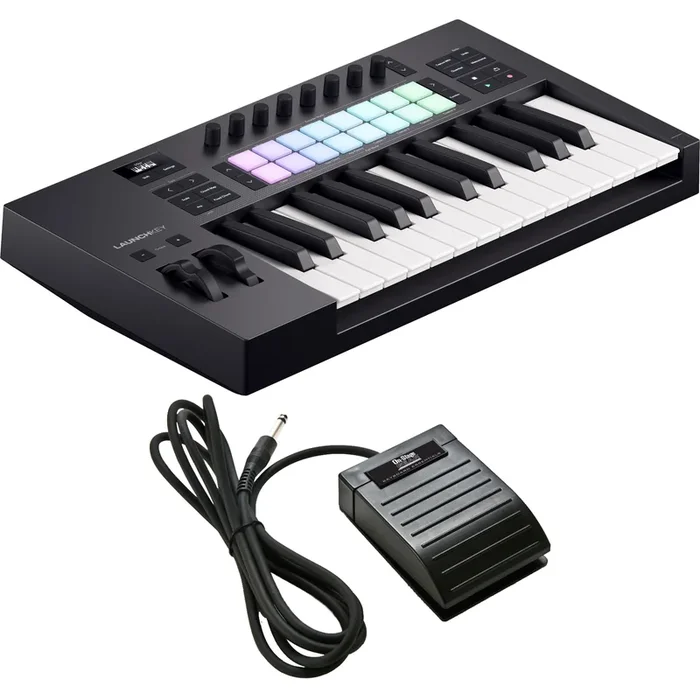 Novation Launchkey 25 Mk4 Keyboard Controller PEDAL PAK