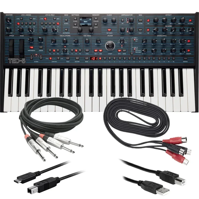 Oberheim TEO-5 Compact 5-Voice Polyphonic Synthesizer CABLE KIT