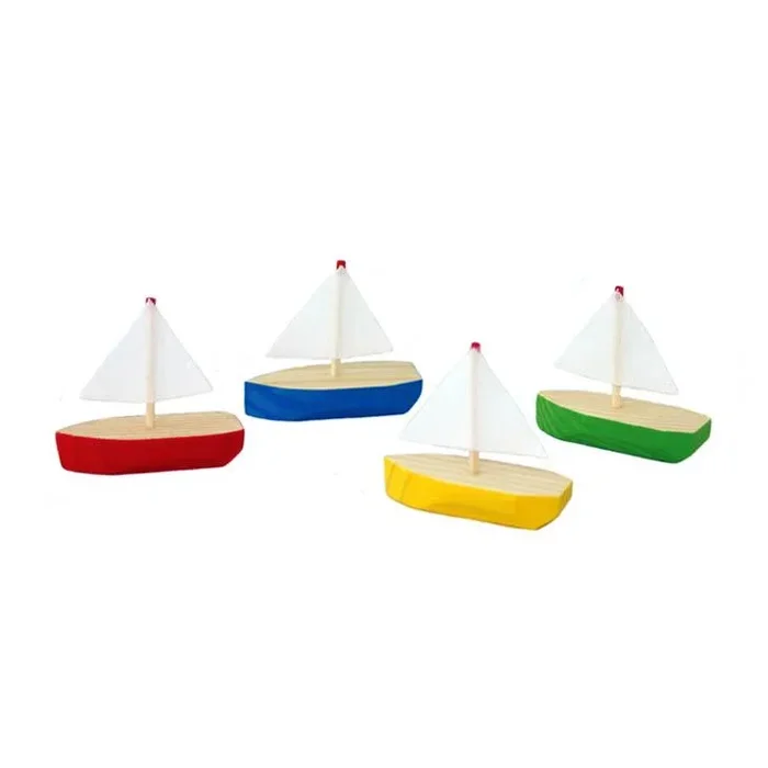 Ogas wooden micro glider sail boat – yellow