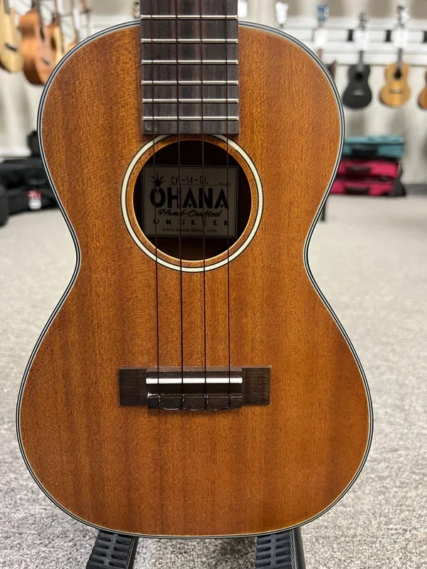 OHANA CK-14CL Mahogany Concert Ukulele w/Case – Cynthia Lin Signature Series