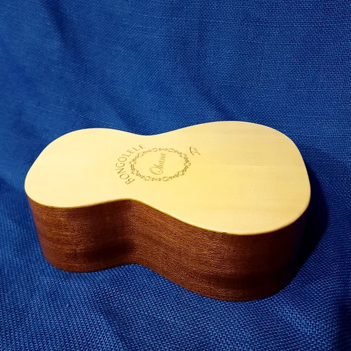 Ohana Concert Bongolele OH-BLM-C Spruce / Mahogany Ukulele Bongo Accessory w/ Bag 2
