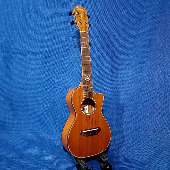 Ohana Concert CK-35CG-CL BLEM Cynthia Lin Performance Solid Mahogany Cutaway Ukulele Case S104