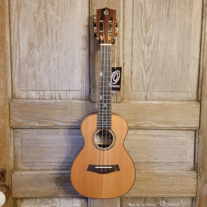 Ohana Concert CK-50ME Solid Ceder Top Laminate Macassar Ebony Slotted Headstock Ukulele h888