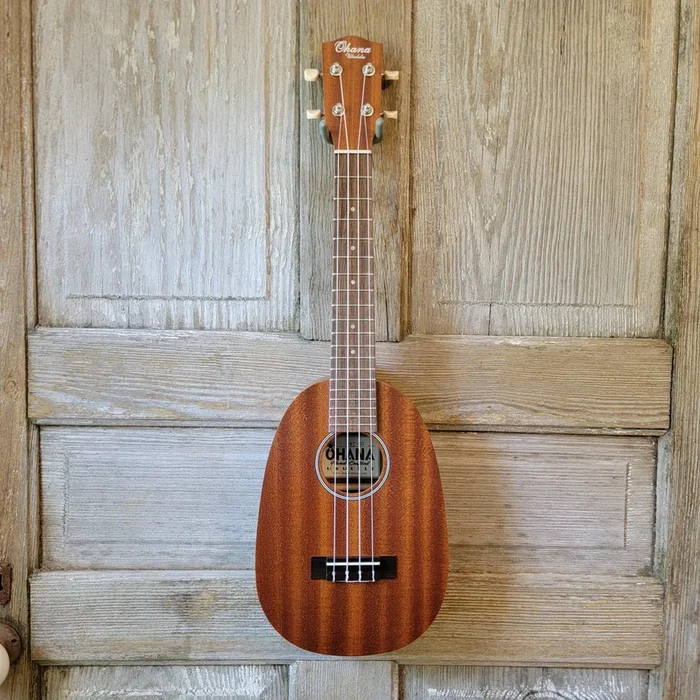 Ohana Concert Pineapple PKC-10 Pack Laminate Mahogany Ukulele, Bag, Tuner, Strap, Button h967
