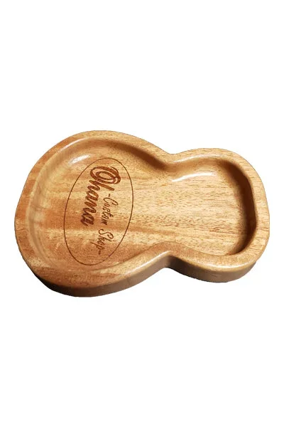 Ohana Custom Shop: Solid Mahogany Ukulele-shaped Wooden Tray