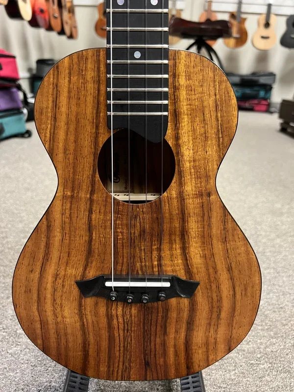 OHANA DTK-0 Solid Koa Tenor Ukulele w/Case – Made in the USA