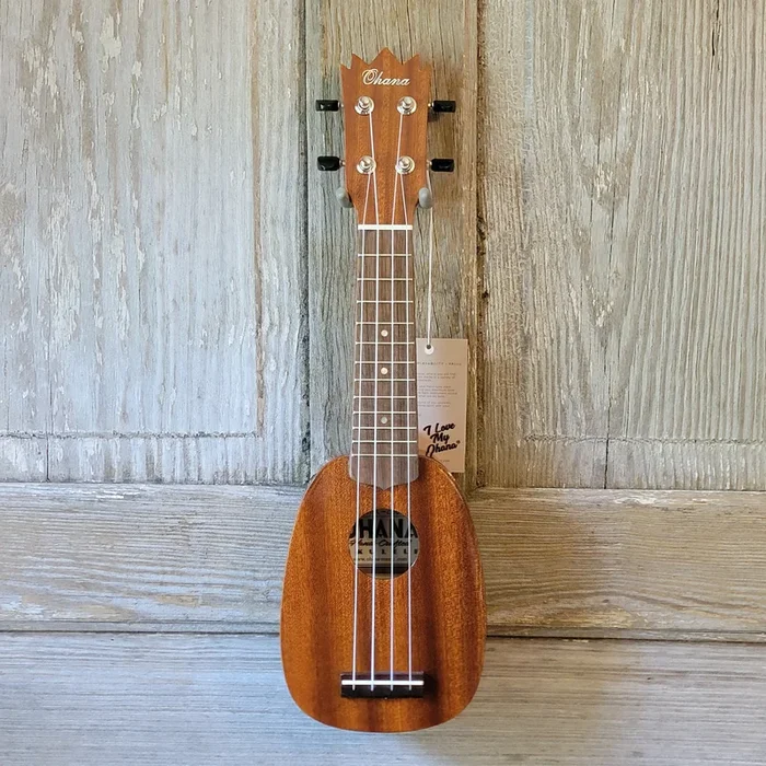 Ohana Sopranissimo Pineapple TTPK-25G Solid Mahogany Teenie Tiny Ukulele h772