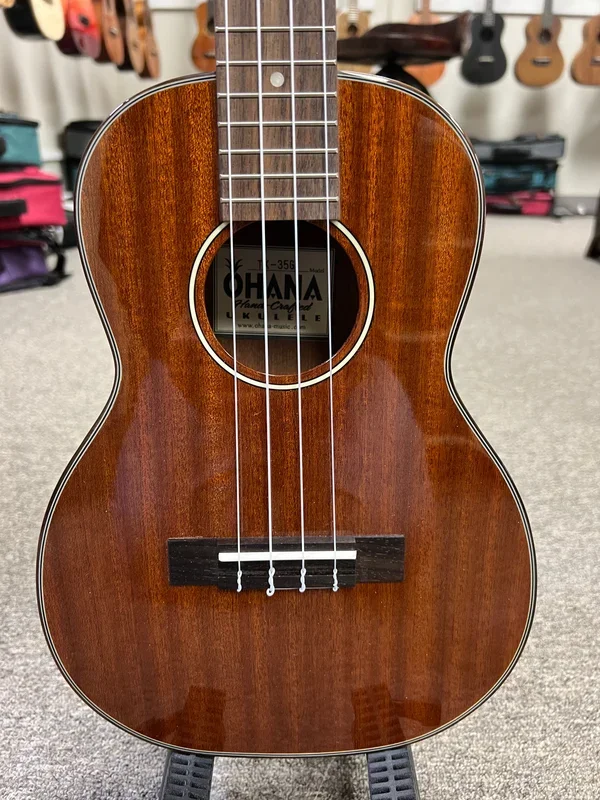 Ohana TK-35G Solid Mahogany Tenor Ukulele – Gloss