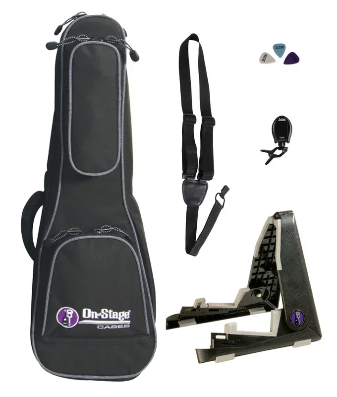 On-Stage UPK1000 Soprano Ukulele Bundle