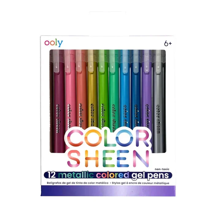 Ooly colour sheen metallic gel pens