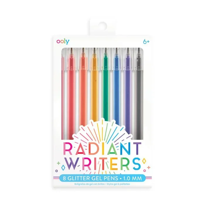 Ooly radiant writers glitter gel pens set of 8