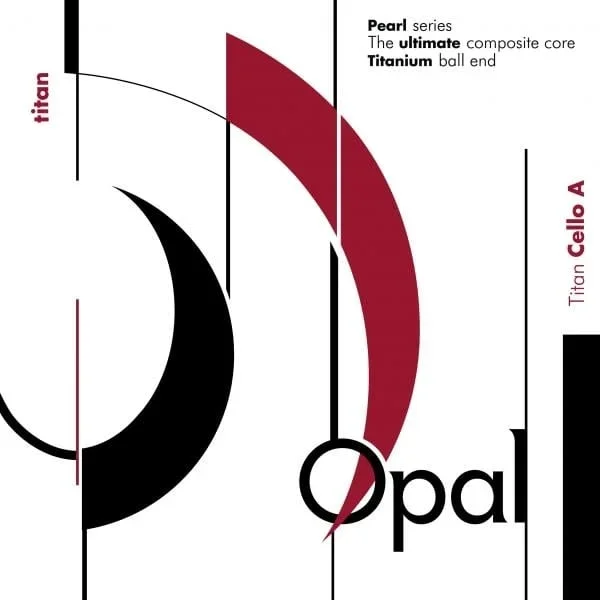 Opal Titan cello steel A string, by For-tune, medium, 4/4