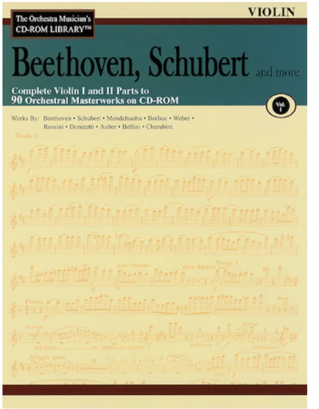 Orchestra Musician’s Library: Vol.1 Beethoven, Schubert & More (violin 1 & 2)