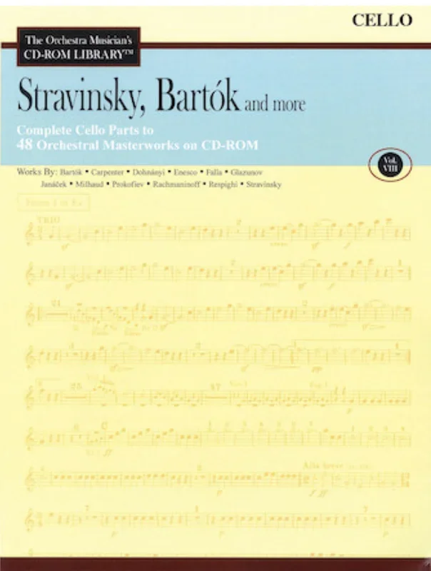 Orchestra Musician’s Library: Vol.8-Stravinsky, Bartok and more (cello)