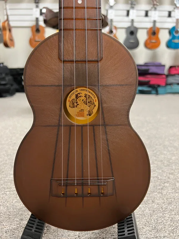 OUTDOOR Ukulele Soprano Brown – Nickel – Travel Uke