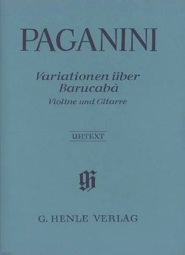 Paganini, N. (de Barbieri): 60 Variations on Barucaba, Op. 14 (violin & guitar)